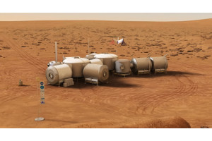 Explorarea unei zone din apropierea bazei martiene
