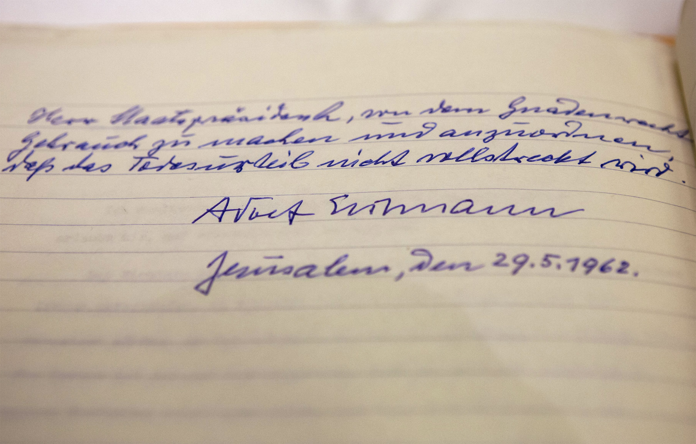 Scrisoarea lui Adolf Eichmann în care imploră să nu fie executat