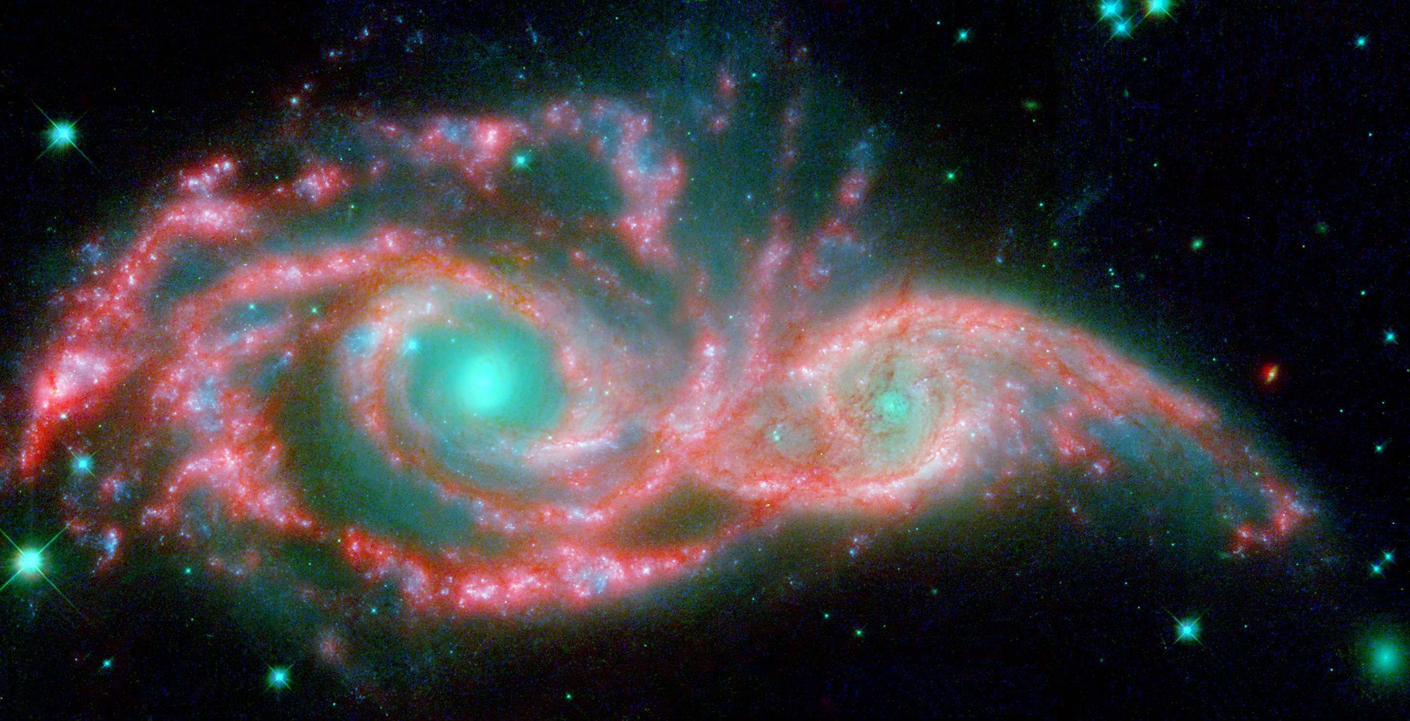 Coliziunea galaxiilor creează formaţiuni uimitoare de stele asemănătoare unor ochi