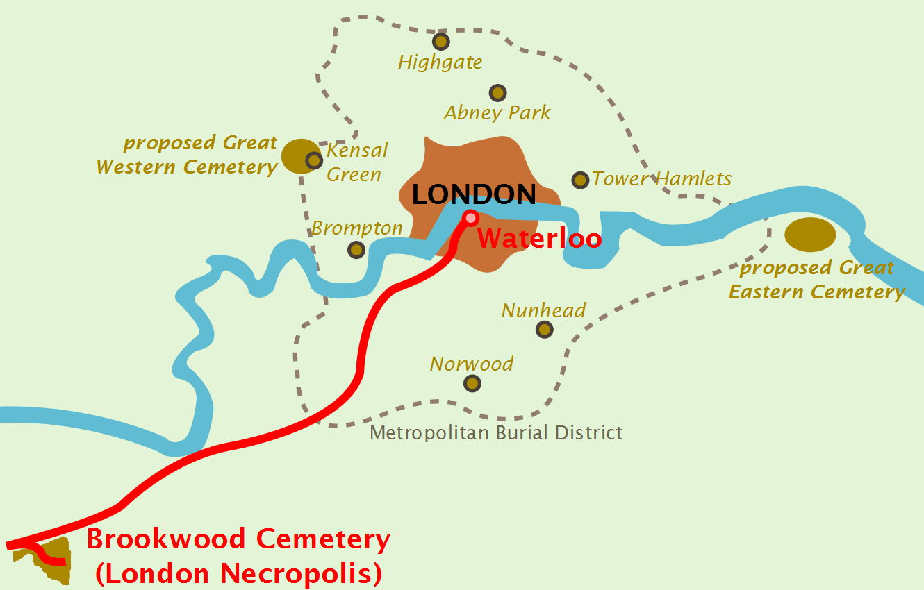 Staţia feroviară Necropolis din Londra: trenul călătorilor neînsufleţiţi