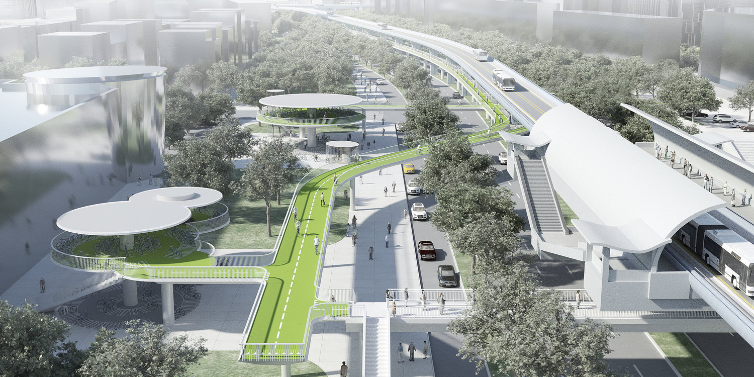 China realizează cea mai lungă pasarelă de ciclism din lume