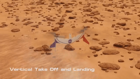 Drona care ar putea survola suprafaţa planetei Marte