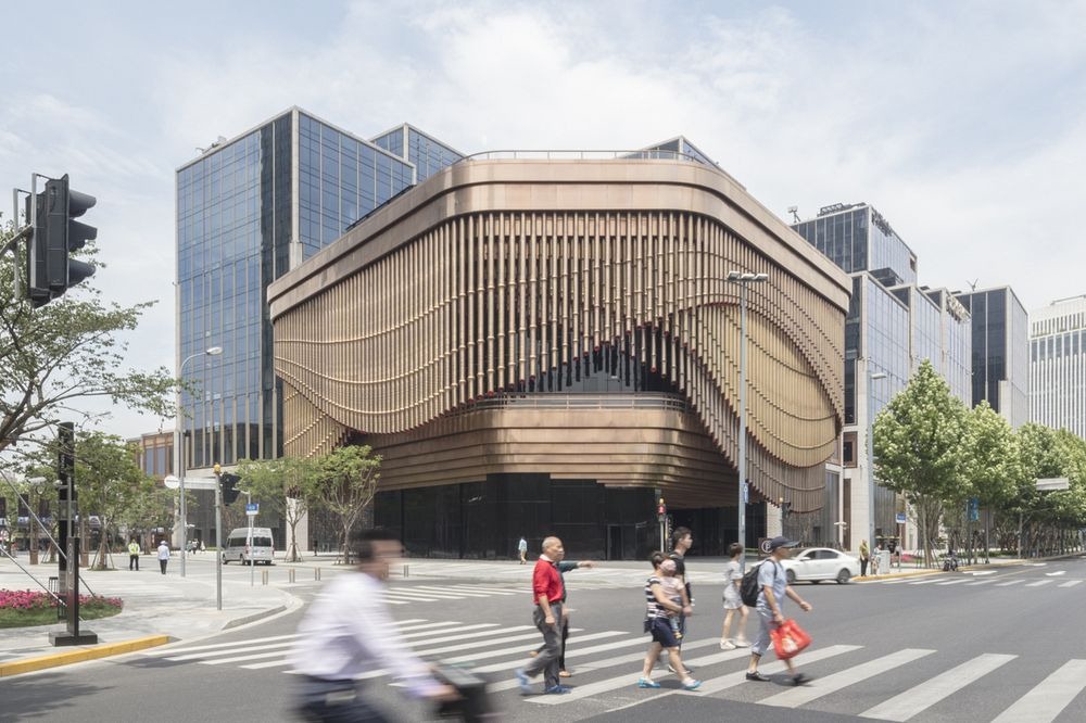Faţada mobilă a Centrului de Finanţe Bund, Shanghai