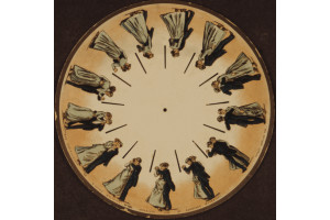 Un disc penakistiscopic de catre Eadweard Muybridge (1893)