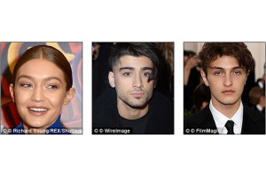 Iubitul modelului Gigi Hadid, Zayn Malik, arata ca fratele ei mai mic, modelul Anwar Hadid (dreapta)